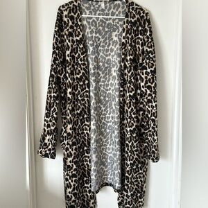 Women’s leopard print cardigan